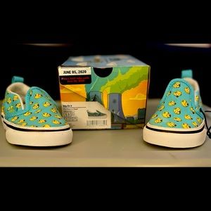 Vans The Simpson’s toddler size 5 slip ons never worn